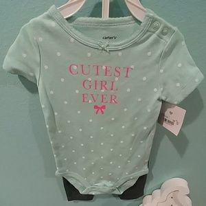 🆕 Carter's "Cutest girl ever!" outfit